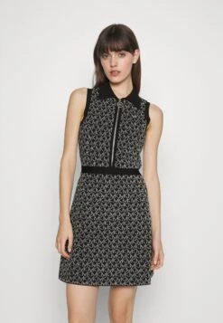 MICHAEL Michael Kors Dot Zip - Gebreide Jurk - Black/White
