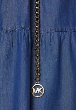MICHAEL Michael Kors Chambray Tiered Ankle - Blousejurk - Blue 13 MICHAEL Michael Kors Chambray Tiered Ankle - Blousejurk - Blue -MICHAEL Michael Kors 035490efae1640e58b96516d2c106bac