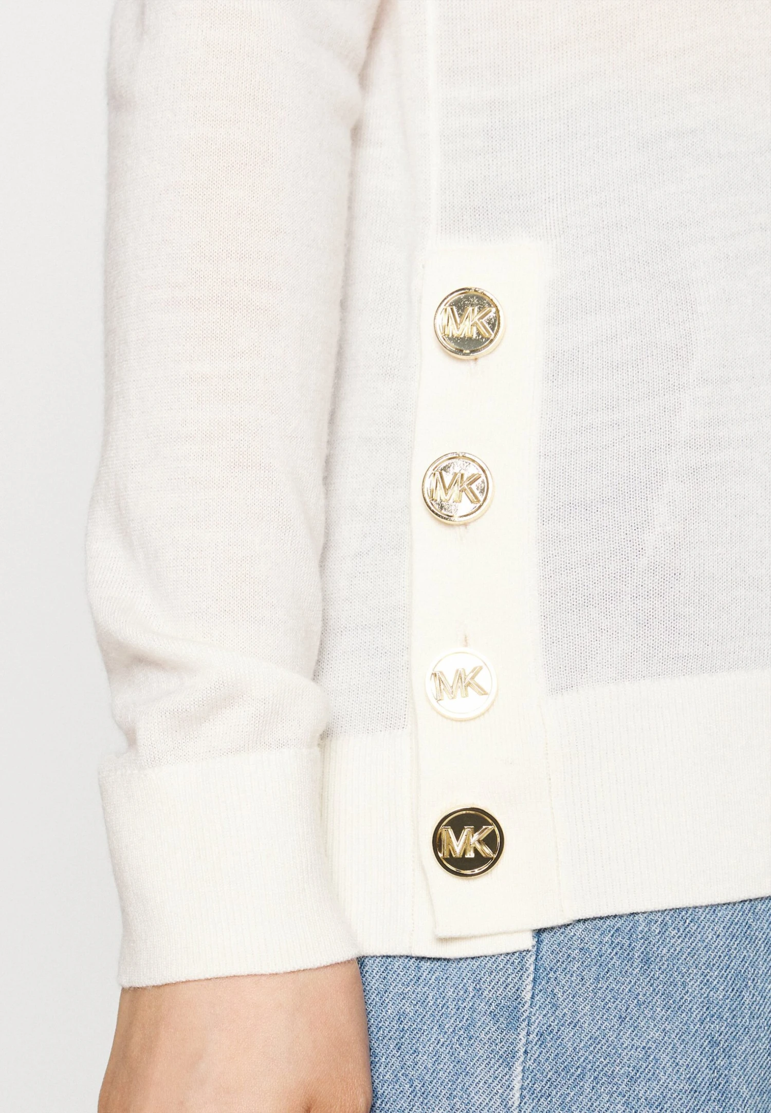 MICHAEL Michael Kors Merino - Trui - Off-White 7 MICHAEL Michael Kors Merino - Trui - Off-White - Afbeelding 5