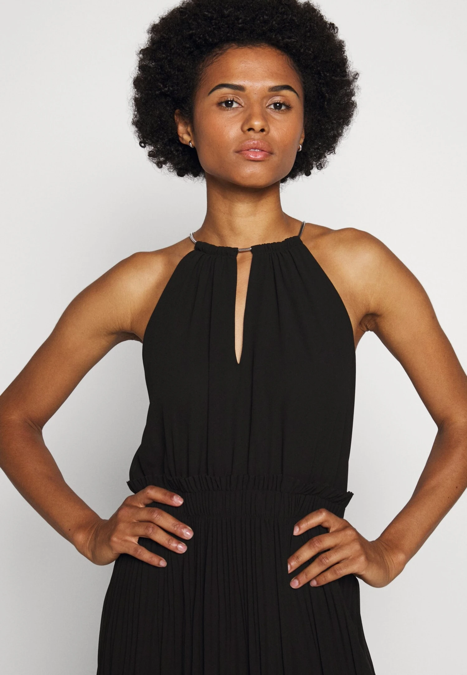 MICHAEL Michael Kors Chain Neck Midi Dress - Cocktailjurk - Black 8 MICHAEL Michael Kors Chain Neck Midi Dress - Cocktailjurk - Black - Afbeelding 6