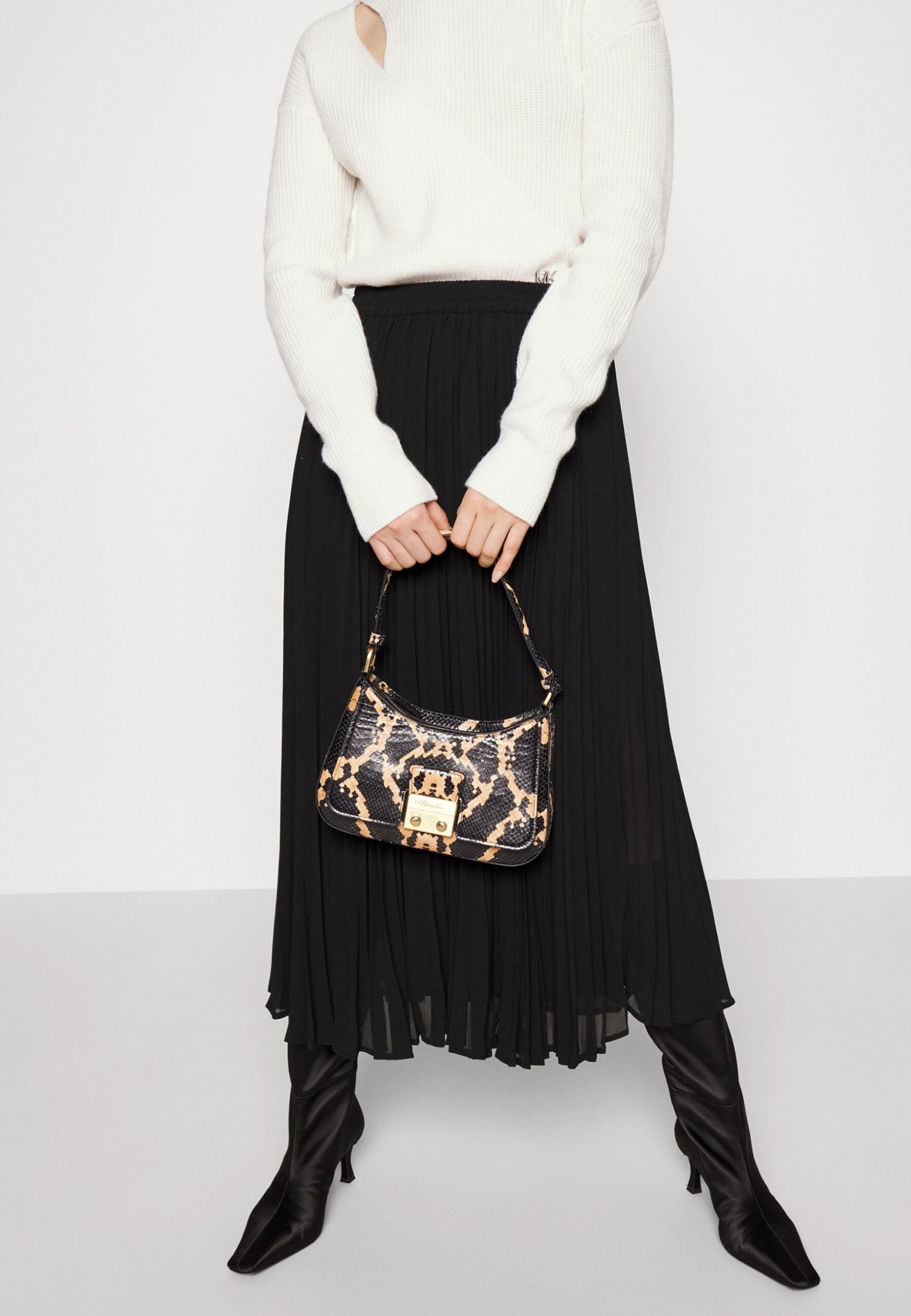 MICHAEL Michael Kors Midi Pleat Skrt - Plooirok - Black 6 MICHAEL Michael Kors Midi Pleat Skrt - Plooirok - Black - Afbeelding 4