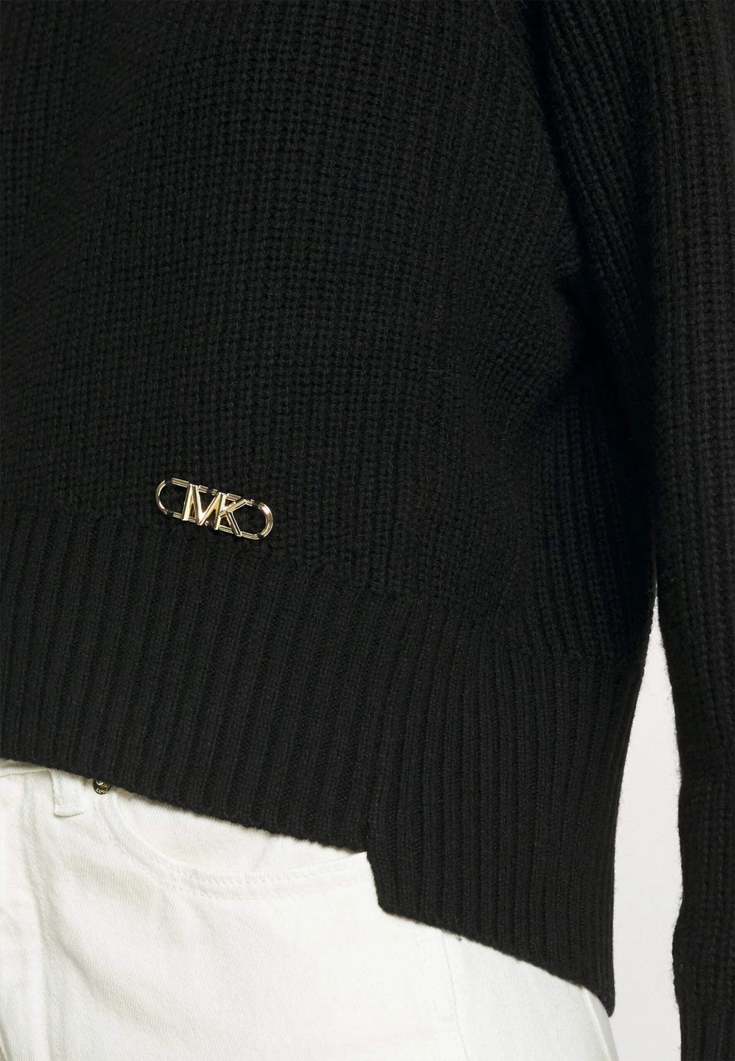 MICHAEL Michael Kors Solid Shaker Split - Trui - Black 8 MICHAEL Michael Kors Solid Shaker Split - Trui - Black - Afbeelding 6