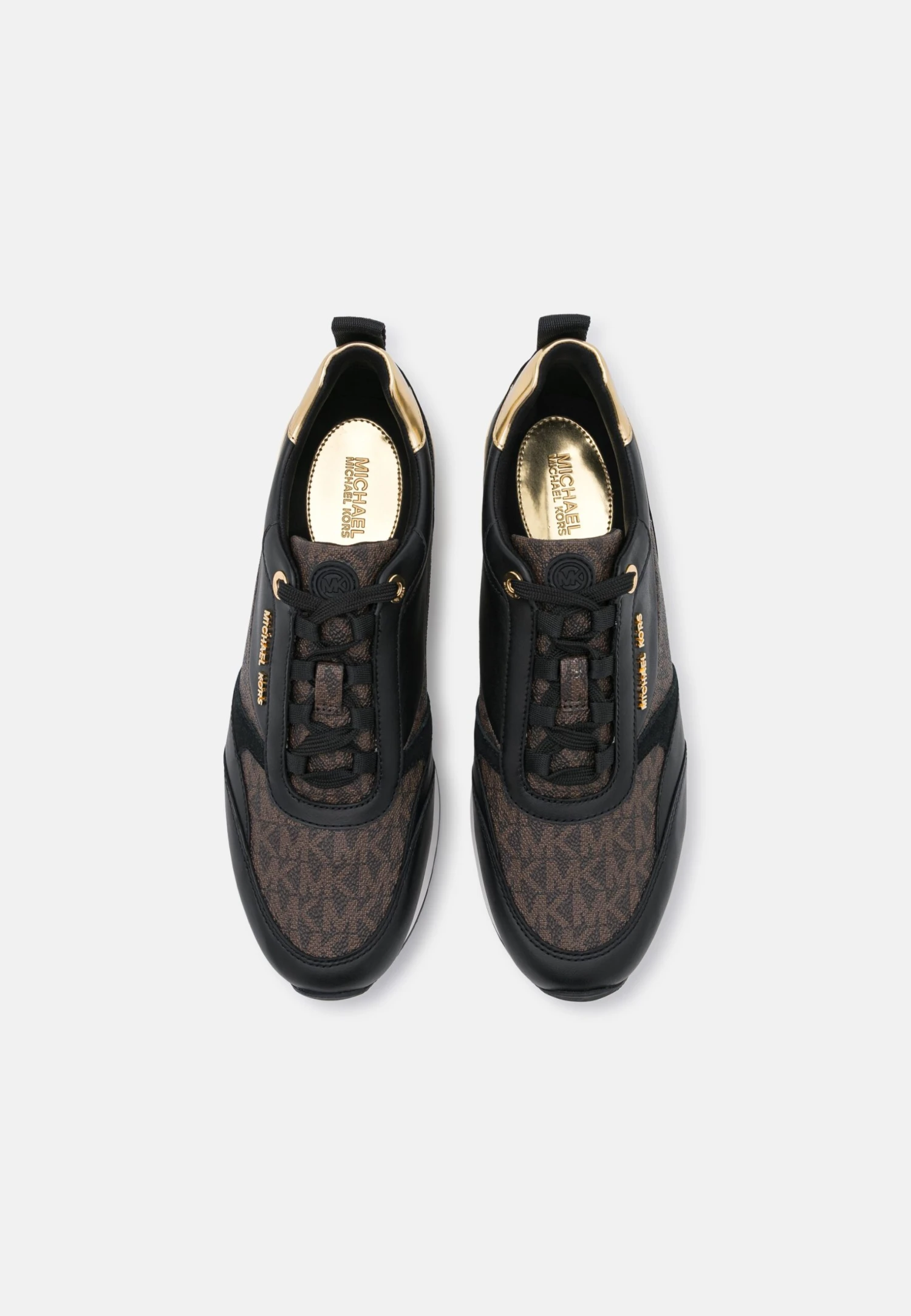 MICHAEL Michael Kors Allie Stride Trainer - Sneakers Laag - Black/Brown 7 MICHAEL Michael Kors Allie Stride Trainer - Sneakers Laag - Black/Brown - Afbeelding 5