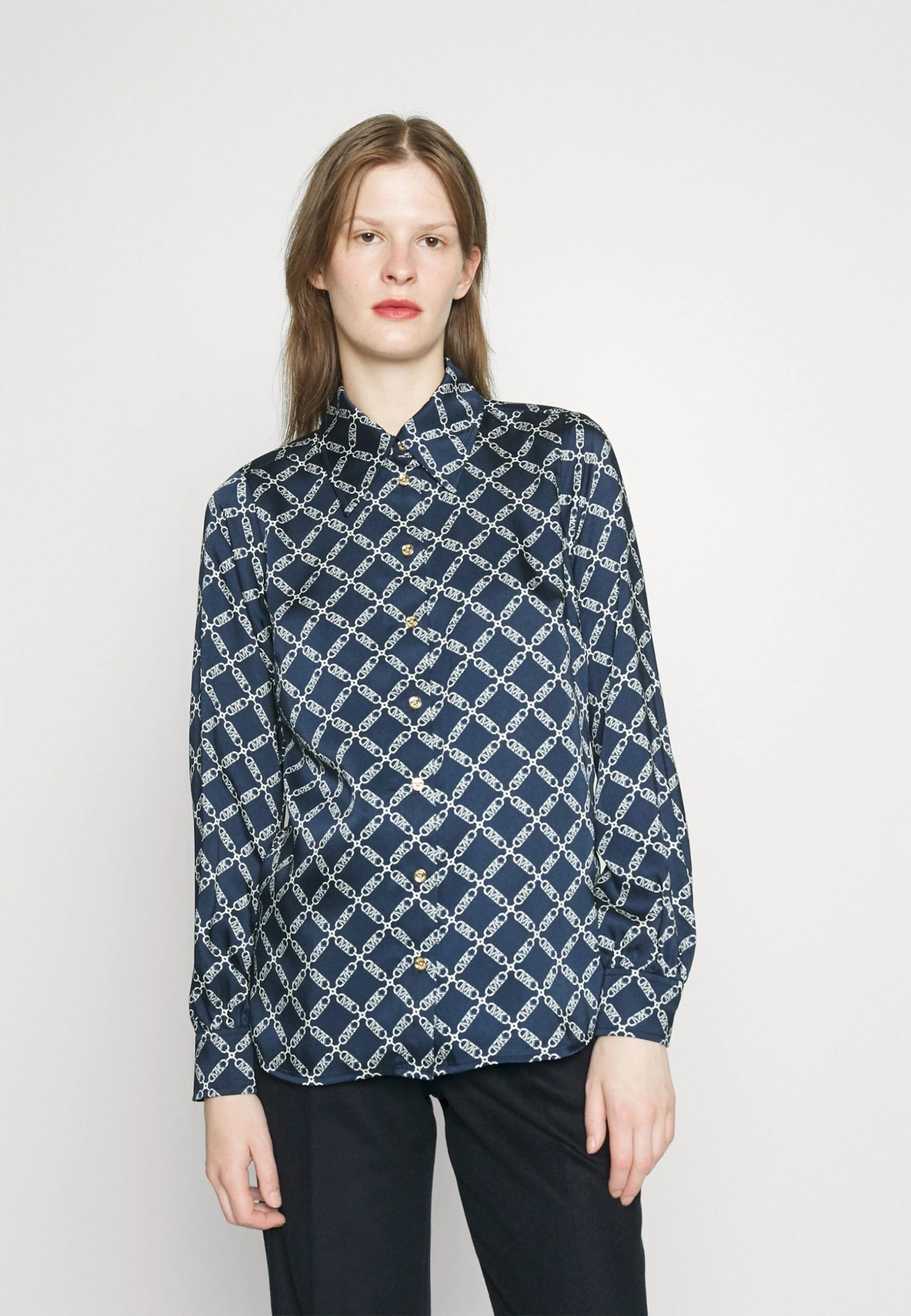MICHAEL Michael Kors Empire Shirt - Overhemdblouse - Midnight Blue 3 MICHAEL Michael Kors Empire Shirt - Overhemdblouse - Midnight Blue