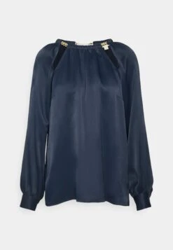MICHAEL Michael Kors Chain Cut Out Top - Blouse - Midnightblue 12 MICHAEL Michael Kors Chain Cut Out Top - Blouse - Midnightblue -MICHAEL Michael Kors 07a3a80fb87846e5a66a35a7fc4f35e9