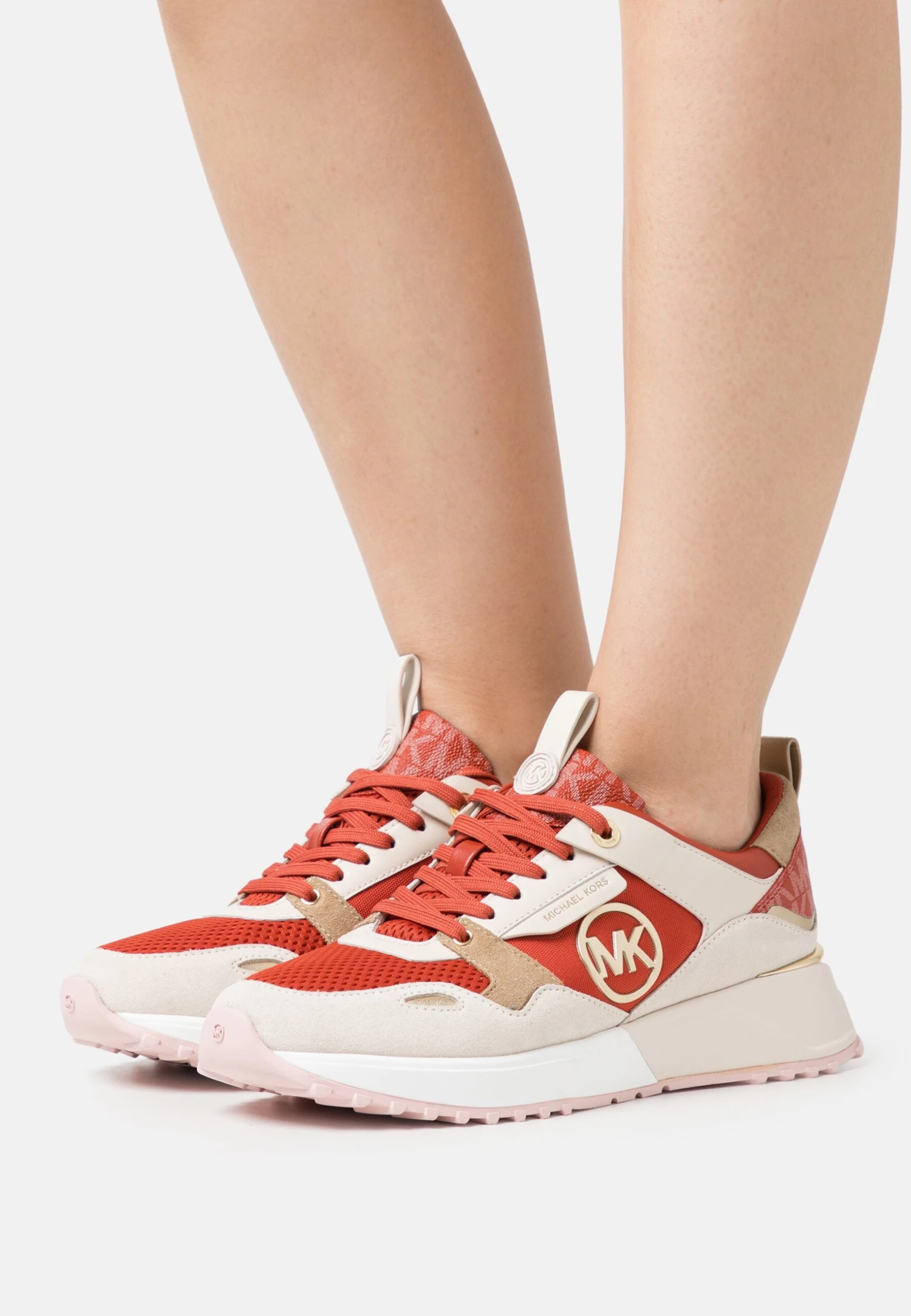 MICHAEL Michael Kors Theo Trainer - Sneakers Laag - Bright Terracotta/Multi-Coloured 3 MICHAEL Michael Kors Theo Trainer - Sneakers Laag - Bright Terracotta/Multi-Coloured