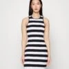 MICHAEL Michael Kors Stripe Mini Tank - Etui-Jurk - Black/White -MICHAEL Michael Kors 0dc8b54b6127420e97e4d23188bd91c0