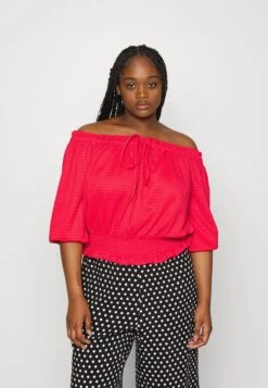 MICHAEL Michael Kors Smocked Blouson - Blouse - Geranium