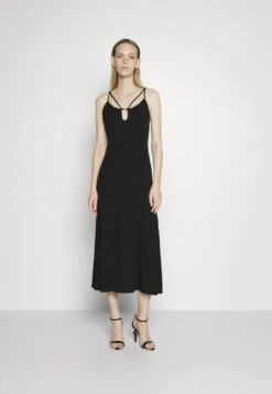 MICHAEL Michael Kors Solid Strappy Midi Dress - Cocktailjurk - Black 9 MICHAEL Michael Kors Solid Strappy Midi Dress - Cocktailjurk - Black -MICHAEL Michael Kors 0e7762c55f9f468e899c7cb07d94fe35