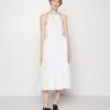 MICHAEL Michael Kors Chain Neck Midi Dress - Jurk - White