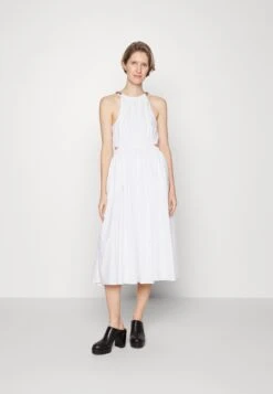 MICHAEL Michael Kors Chain Neck Midi Dress - Jurk - White
