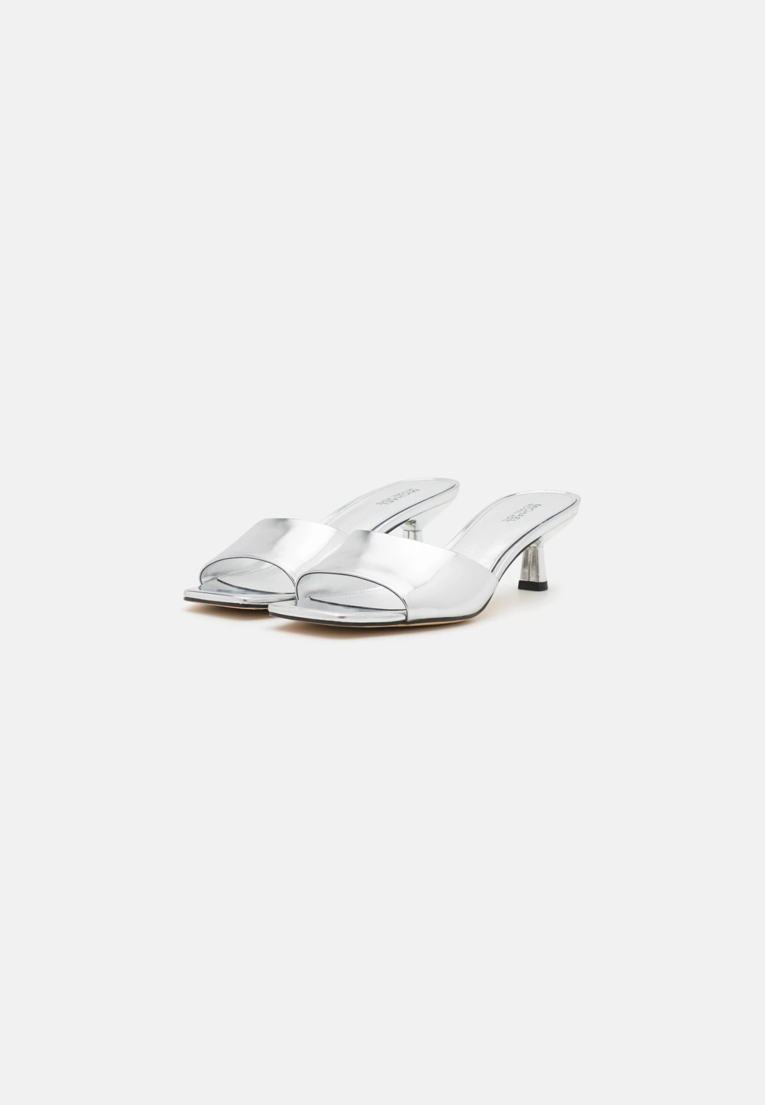 MICHAEL Michael Kors Amal Kitten Sandal - Muiltjes Met Hak - Silver 5 MICHAEL Michael Kors Amal Kitten Sandal - Muiltjes Met Hak - Silver - Afbeelding 3