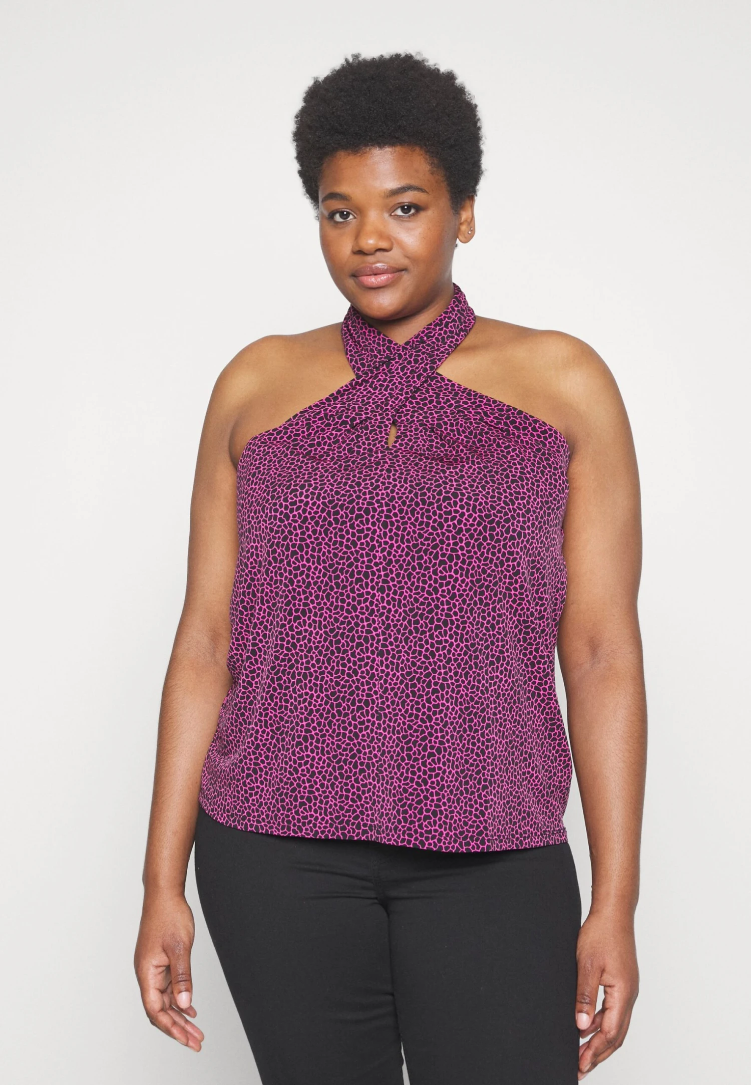 MICHAEL Michael Kors Micro Giraf Tank - Top - Cerise 3 MICHAEL Michael Kors Micro Giraf Tank - Top - Cerise