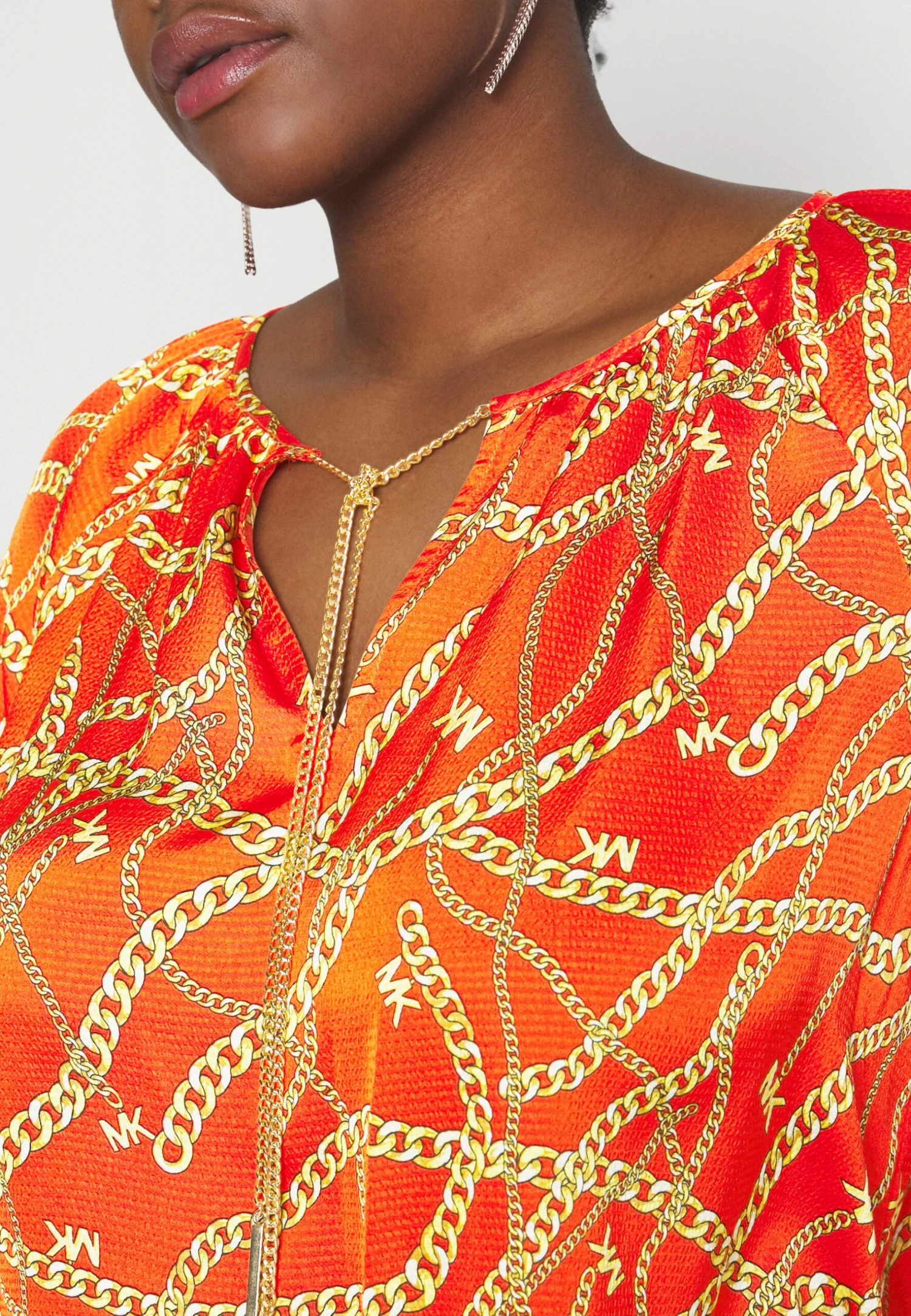 MICHAEL Michael Kors Logo - Blouse - Optic Orange 8 MICHAEL Michael Kors Logo - Blouse - Optic Orange - Afbeelding 6