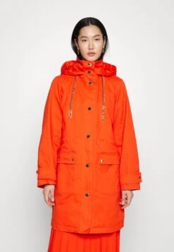 MICHAEL Michael Kors Chain Drawstring Anorak - Parka - Optic Orange