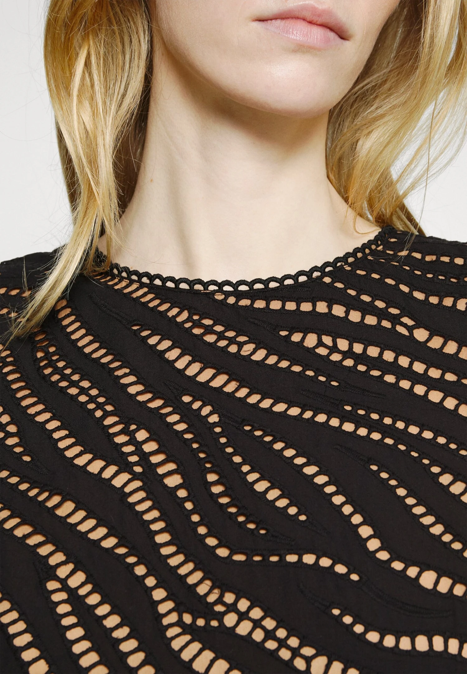 MICHAEL Michael Kors Eyelet Cap Dress - Cocktailjurk - Black 8 MICHAEL Michael Kors Eyelet Cap Dress - Cocktailjurk - Black - Afbeelding 6