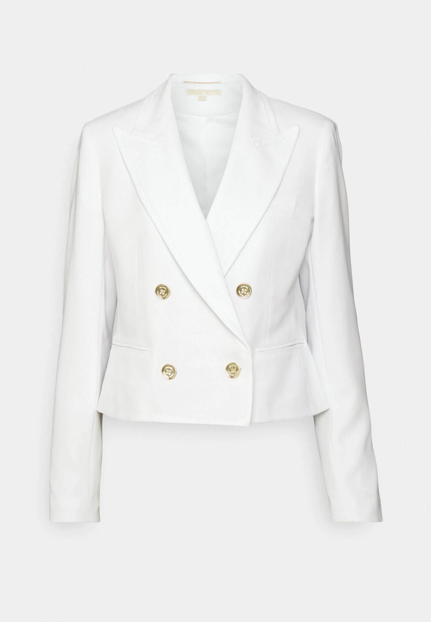 MICHAEL Michael Kors Fitted Db Crop Blazer - Blazer - White 8 MICHAEL Michael Kors Fitted Db Crop Blazer - Blazer - White - Afbeelding 6