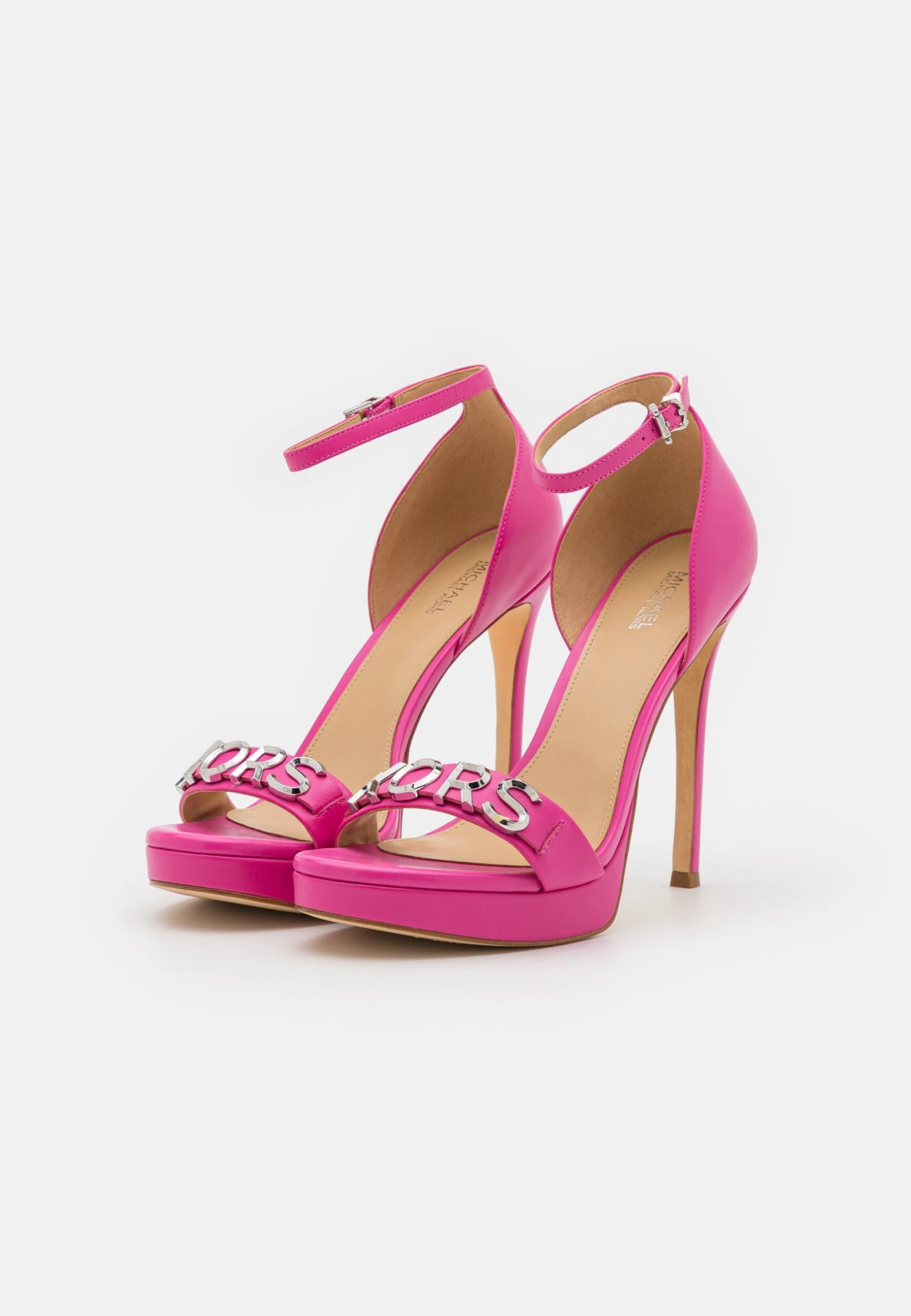 MICHAEL Michael Kors Jordyn Platform- Sandalen Met Hoge Hak - Cerise 5 MICHAEL Michael Kors Jordyn Platform- Sandalen Met Hoge Hak - Cerise - Afbeelding 3