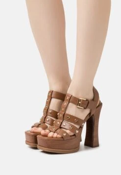 MICHAEL Michael Kors Jagger Platform- Sandalen Met Hoge Hak - Luggage