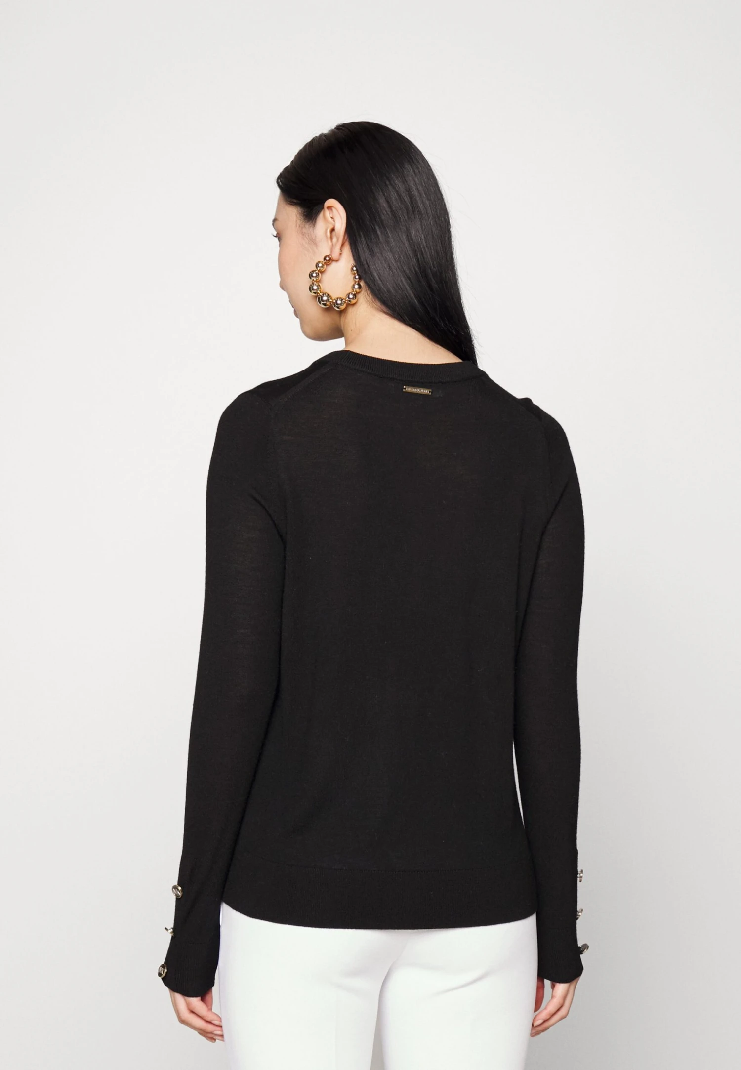 MICHAEL Michael Kors Button - Trui - Black 5 MICHAEL Michael Kors Button - Trui - Black - Afbeelding 3