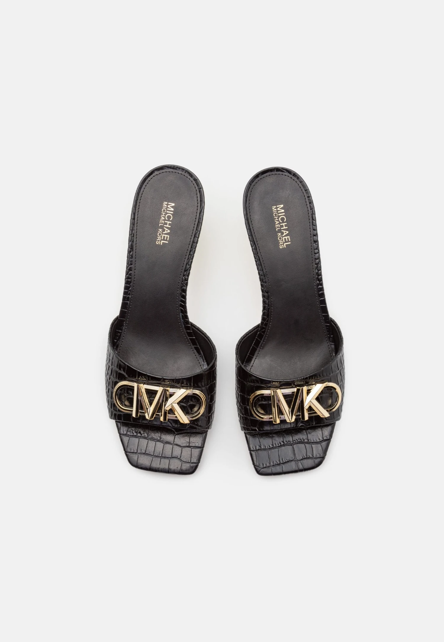 MICHAEL Michael Kors Amal Kitten- Muiltjes Met Hak - Black 7 MICHAEL Michael Kors Amal Kitten- Muiltjes Met Hak - Black - Afbeelding 5