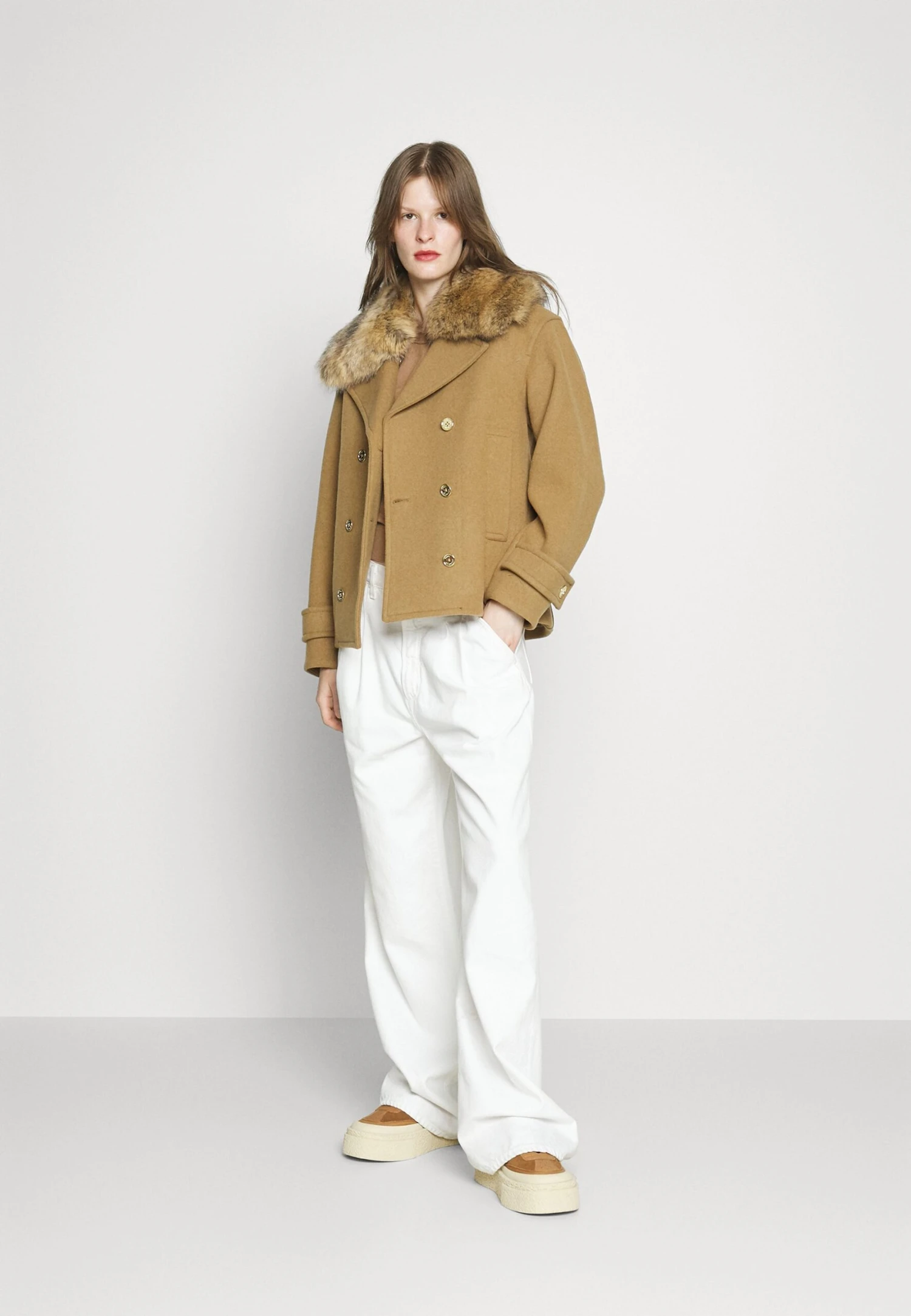 MICHAEL Michael Kors Peacoat - Lichte Jas - Dark Camel 4 MICHAEL Michael Kors Peacoat - Lichte Jas - Dark Camel - Afbeelding 2