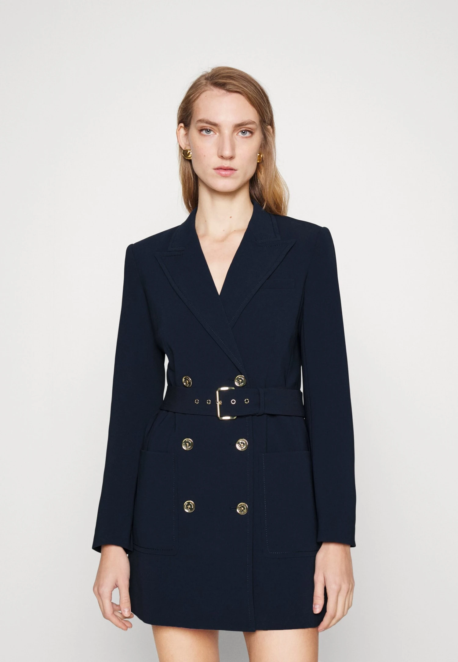 MICHAEL Michael Kors Fitted Dress - Blousejurk - Midnight Blue 3 MICHAEL Michael Kors Fitted Dress - Blousejurk - Midnight Blue