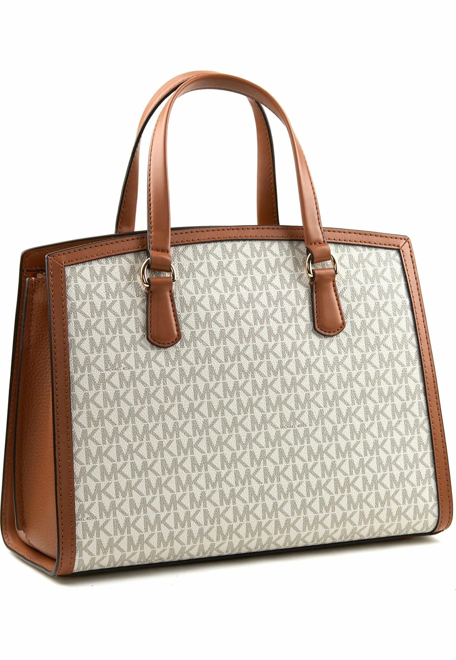 MICHAEL Michael Kors Chantal Md Satchel - Handtas - Beige 4 MICHAEL Michael Kors Chantal Md Satchel - Handtas - Beige - Afbeelding 2