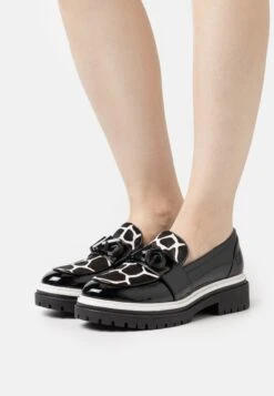 MICHAEL Michael Kors Parker Lug Loafer - Instappers - Black/Optic White