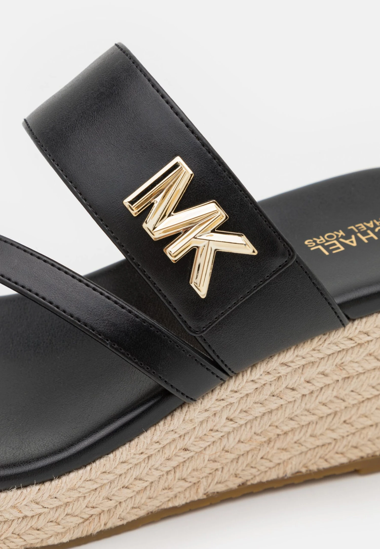 MICHAEL Michael Kors Jilly Mid Wedge - Muiltjes Met Hak - Black 9 MICHAEL Michael Kors Jilly Mid Wedge - Muiltjes Met Hak - Black - Afbeelding 7