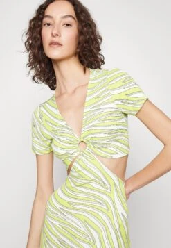 MICHAEL Michael Kors Zebra Oring - Maxi-Jurk - Limeade -MICHAEL Michael Kors 2e7c407bb9ad455bac7b94907d5b507f