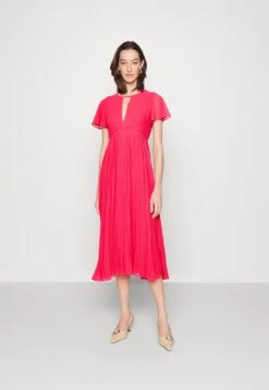 MICHAEL Michael Kors Pleated Midi- Jurk - Geranium