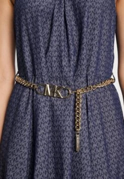 MICHAEL Michael Kors Chain Belt Halter- Cocktailjurk - Indigo Rinse -MICHAEL Michael Kors 31723e3ae58643be8417f4d1d526a8f1