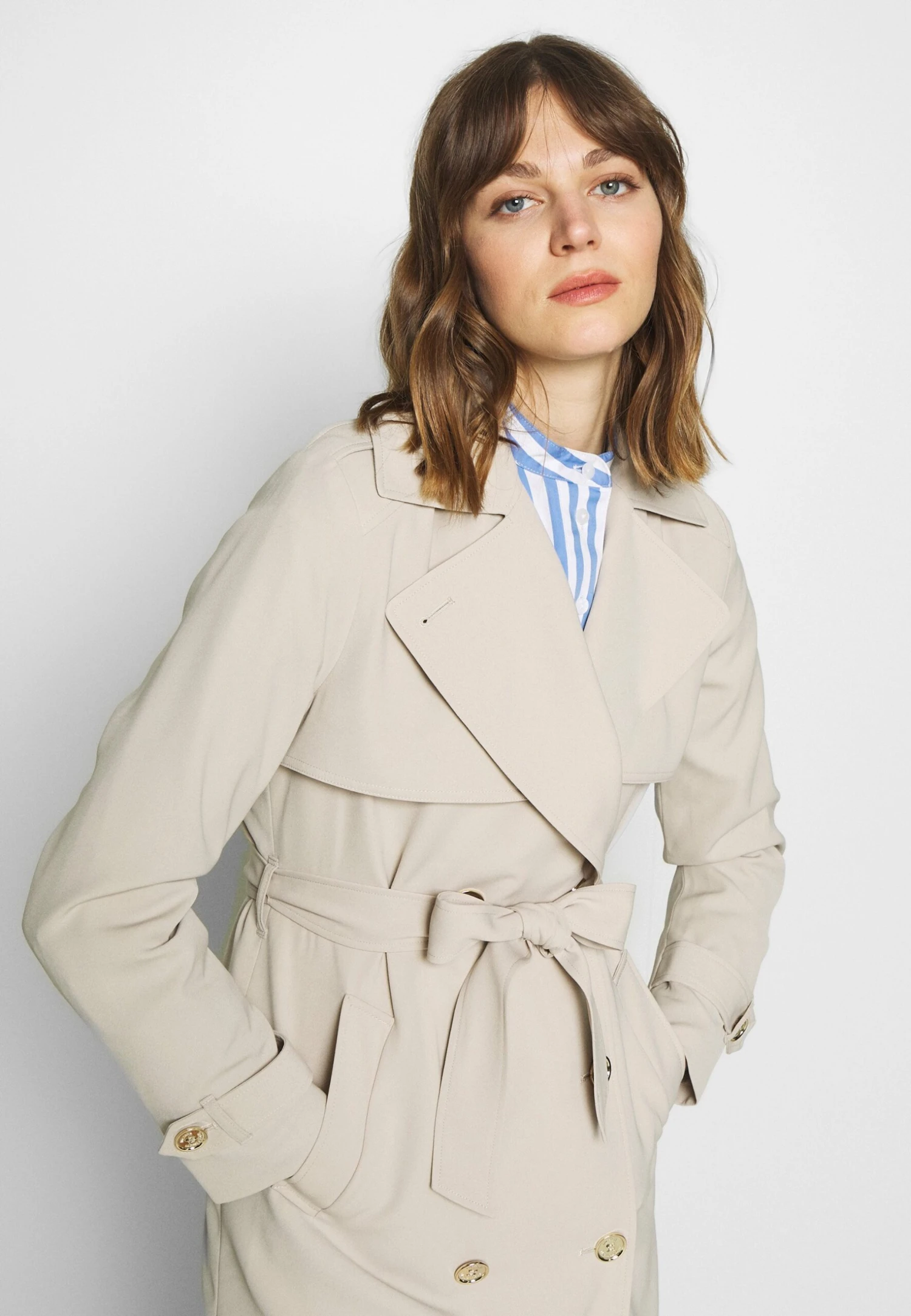 MICHAEL Michael Kors Drapy - Trenchcoat - Dune 6 MICHAEL Michael Kors Drapy - Trenchcoat - Dune - Afbeelding 4