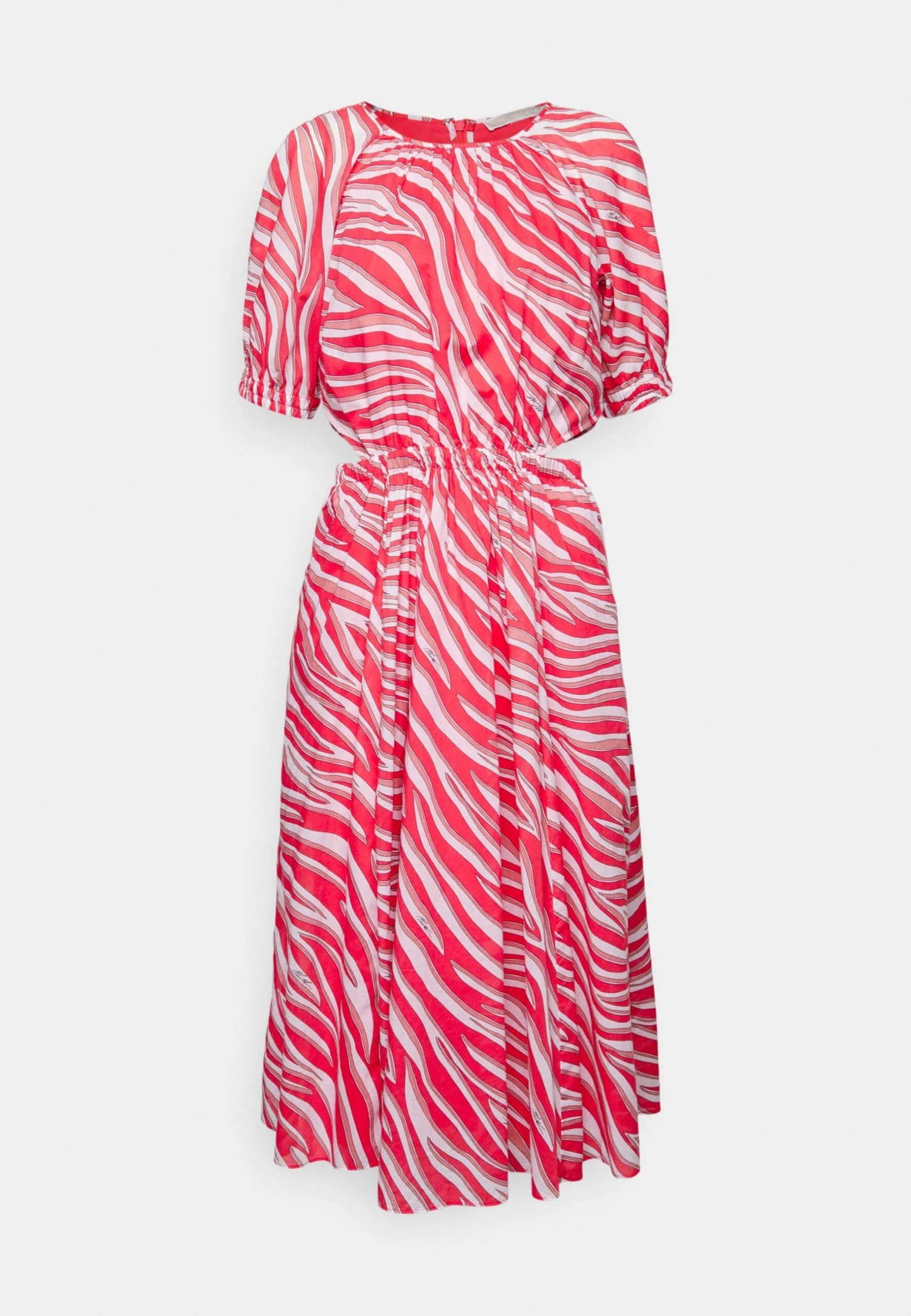 MICHAEL Michael Kors Large Zebra Midi Drs - Jurk - Geranium 7 MICHAEL Michael Kors Large Zebra Midi Drs - Jurk - Geranium - Afbeelding 5