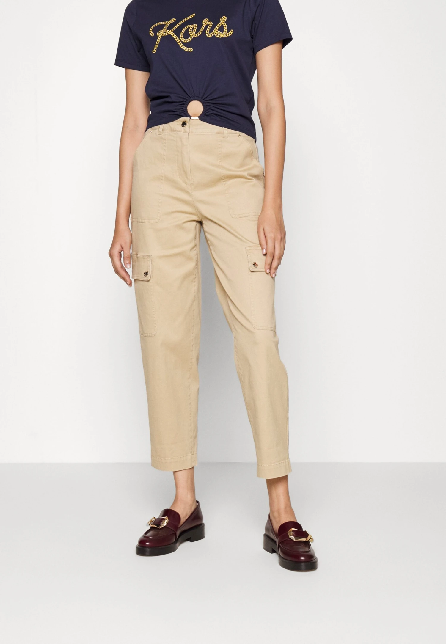 MICHAEL Michael Kors Zip Pant - Cargobroek - Khaki 3 MICHAEL Michael Kors Zip Pant - Cargobroek - Khaki