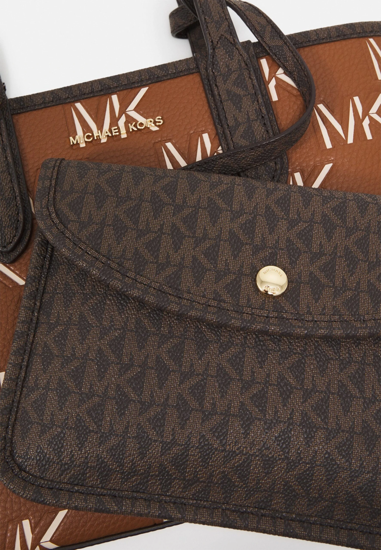 MICHAEL Michael Kors Eliza Open Tote Set - Handtas - Brown 6 MICHAEL Michael Kors Eliza Open Tote Set - Handtas - Brown - Afbeelding 4