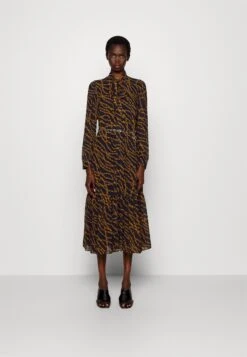 MICHAEL Michael Kors Bias Empire Midi Tie - Jurk - Marigold