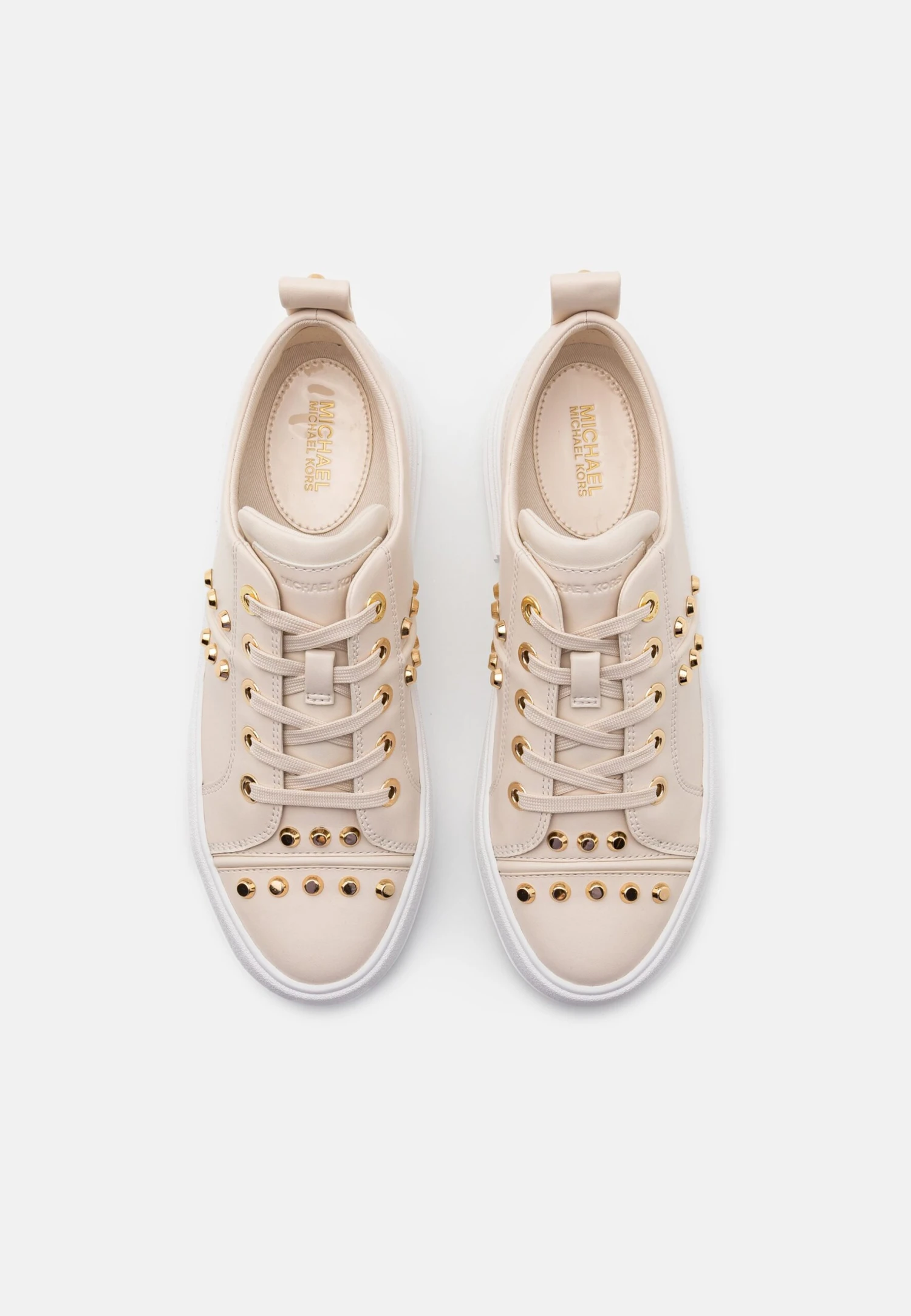 MICHAEL Michael Kors Stripe Lace Up - Sneakers Laag - Beige 7 MICHAEL Michael Kors Stripe Lace Up - Sneakers Laag - Beige - Afbeelding 5