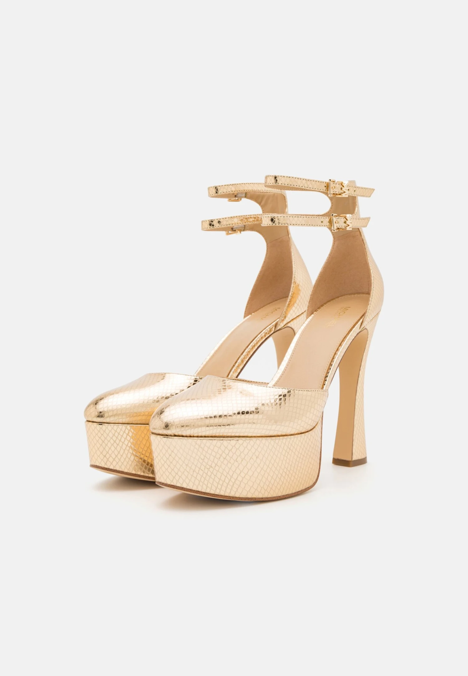 MICHAEL Michael Kors Martina Ankle Strap - Plateaupumps - Pale Gold 5 MICHAEL Michael Kors Martina Ankle Strap - Plateaupumps - Pale Gold - Afbeelding 3