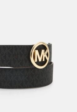MICHAEL Michael Kors Logo Belt - Riem - Black/Brown/Gold -MICHAEL Michael Kors 38f11d4835e042c99e52d4fec04565ef