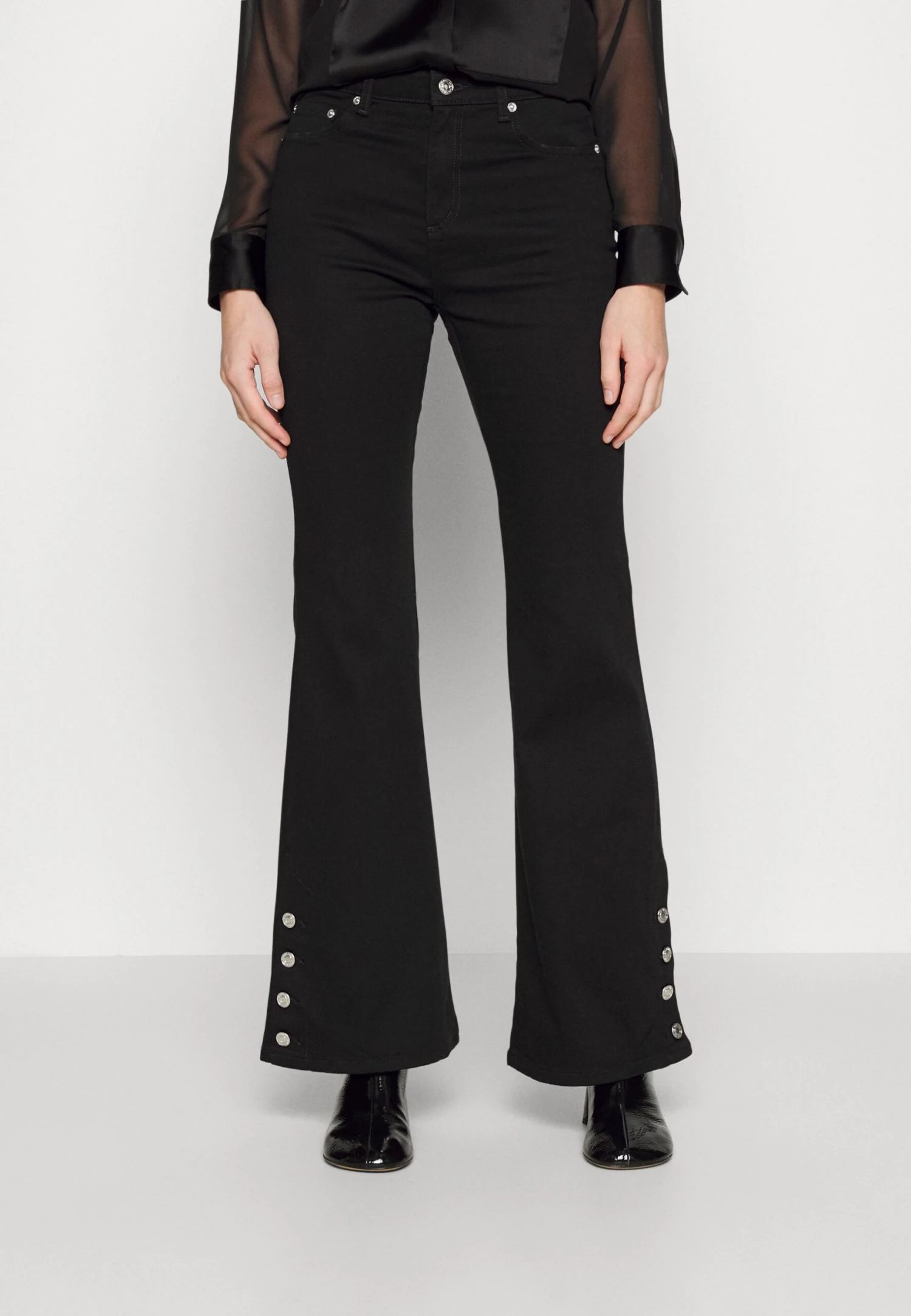 MICHAEL Michael Kors Selma Shank - Flared Jeans - Black 3 MICHAEL Michael Kors Selma Shank - Flared Jeans - Black