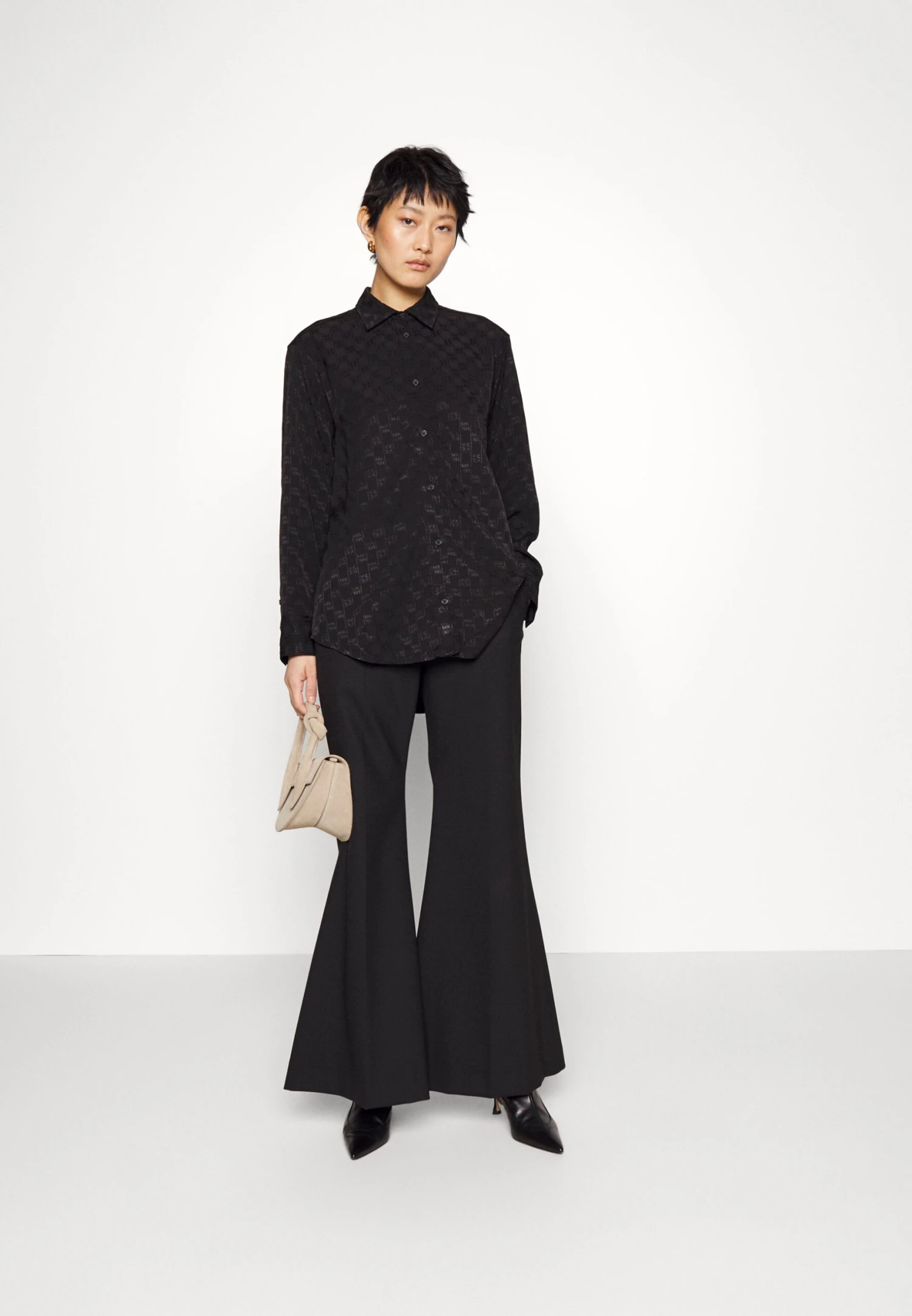 MICHAEL Michael Kors Logo - Overhemdblouse - Black 4 MICHAEL Michael Kors Logo - Overhemdblouse - Black - Afbeelding 2