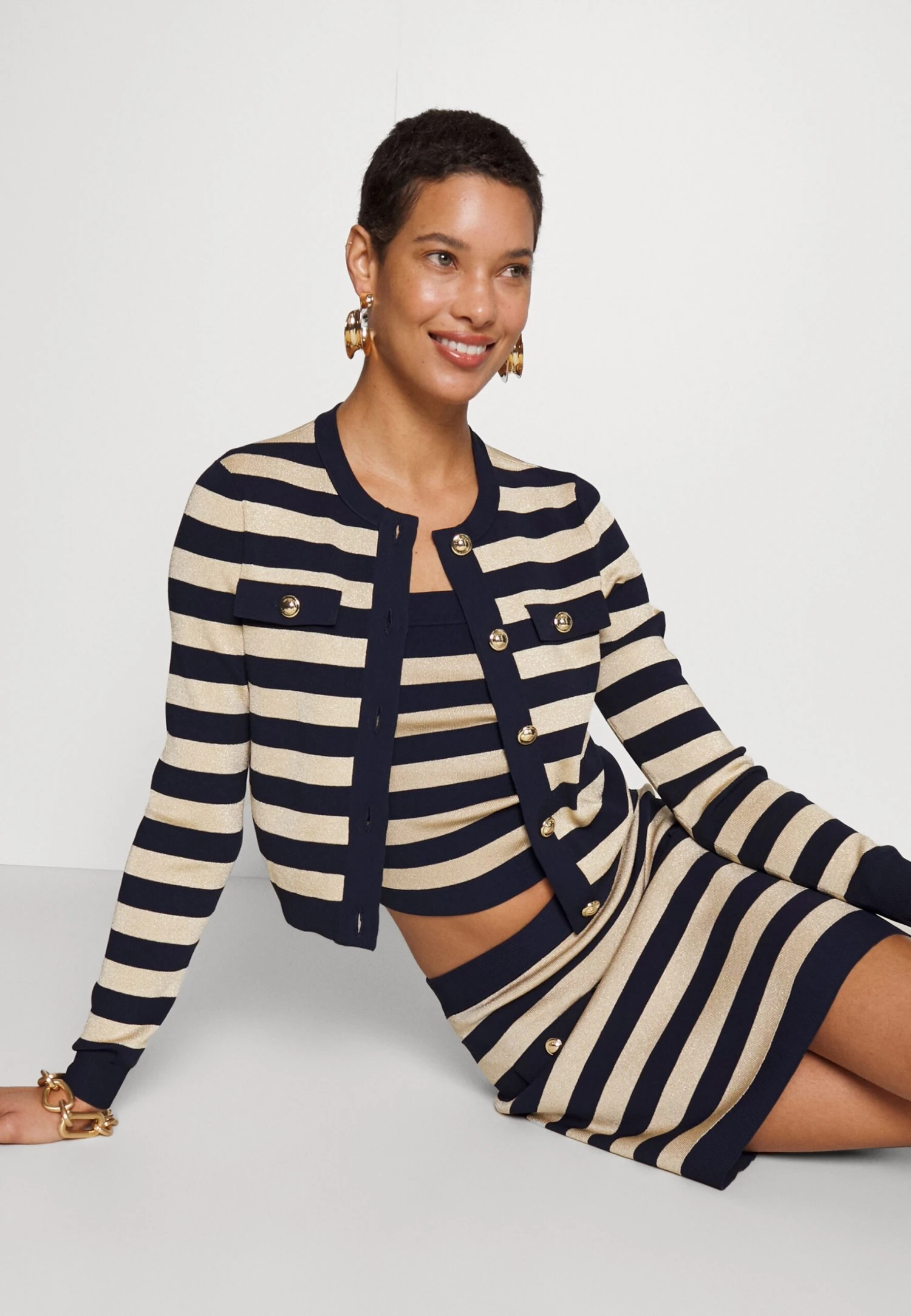 MICHAEL Michael Kors Buton - Vest - Midnightblue 6 MICHAEL Michael Kors Buton - Vest - Midnightblue - Afbeelding 4