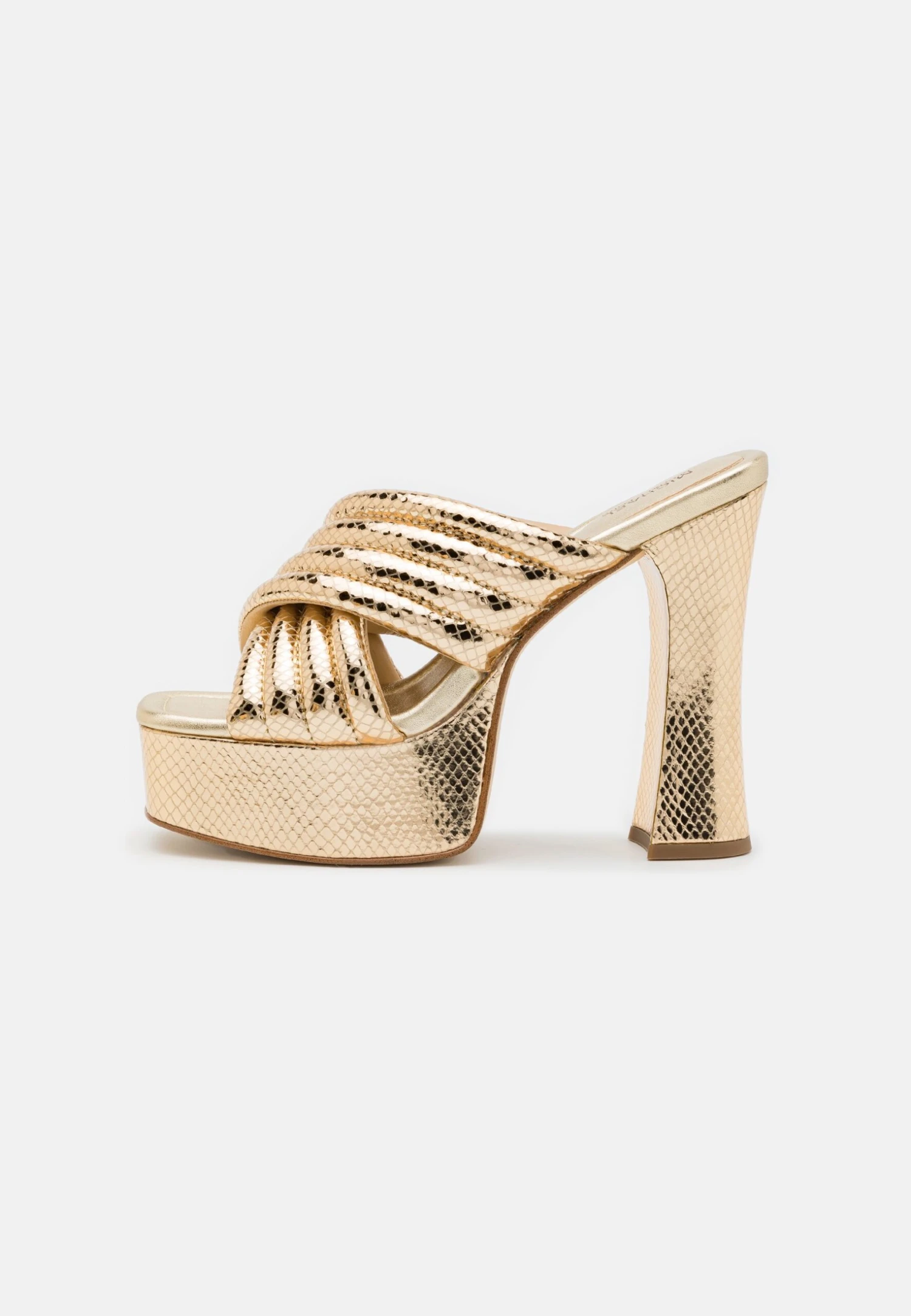 MICHAEL Michael Kors Portia Platform- Muiltjes Met Hak - Pale Gold 4 MICHAEL Michael Kors Portia Platform- Muiltjes Met Hak - Pale Gold - Afbeelding 2