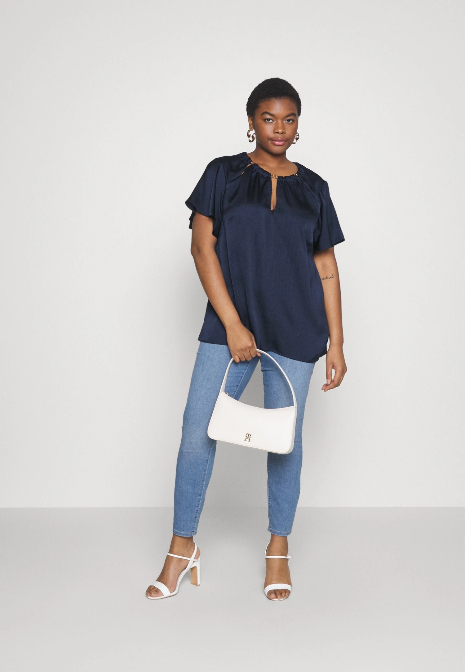 MICHAEL Michael Kors Chain Top - Blouse - Midnightblue 4 MICHAEL Michael Kors Chain Top - Blouse - Midnightblue - Afbeelding 2