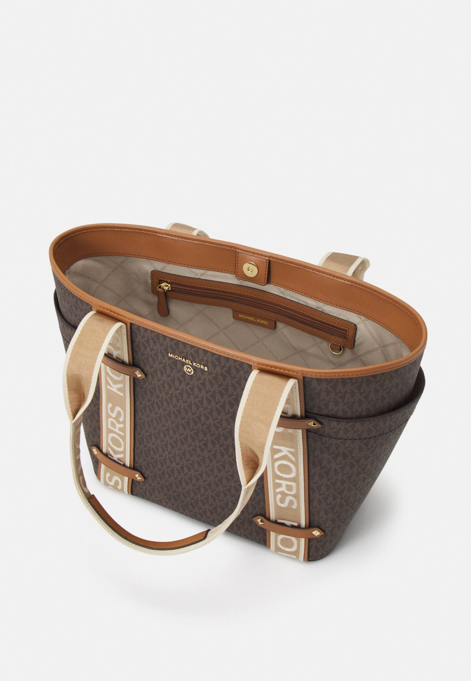 MICHAEL Michael Kors Maeve Open Tote - Shopper - Beige 5 MICHAEL Michael Kors Maeve Open Tote - Shopper - Beige - Afbeelding 3