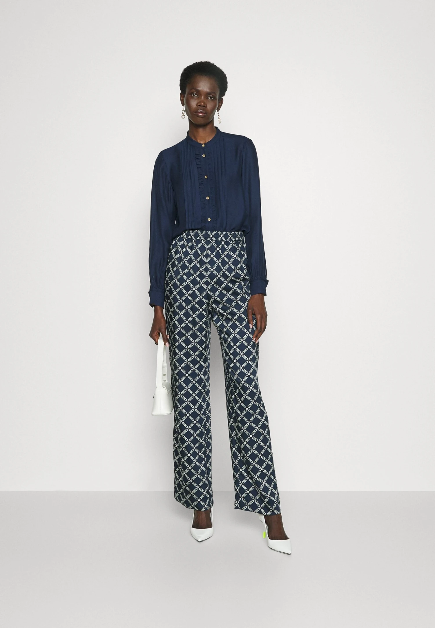 MICHAEL Michael Kors Button Down Blouse - Blouse - Midnightblue 4 MICHAEL Michael Kors Button Down Blouse - Blouse - Midnightblue - Afbeelding 2