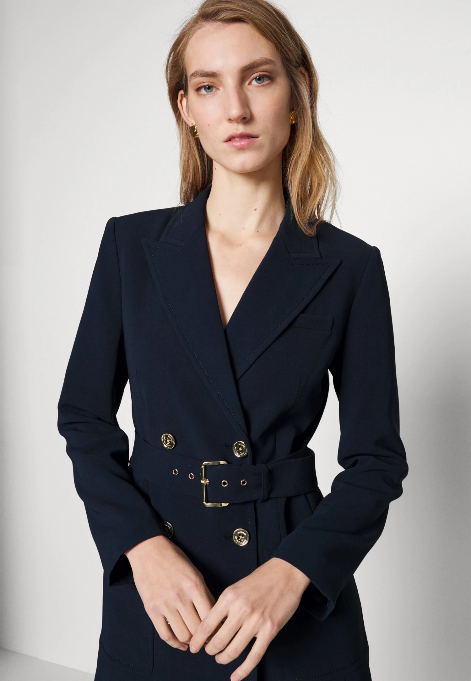 MICHAEL Michael Kors Fitted Dress - Blousejurk - Midnight Blue 6 MICHAEL Michael Kors Fitted Dress - Blousejurk - Midnight Blue - Afbeelding 4