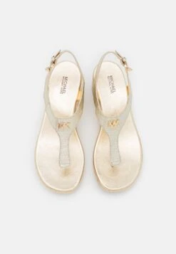 MICHAEL Michael Kors Laney Thong - Sandalen Met Sleehak - Pale Gold -MICHAEL Michael Kors 51540e0b5ef649a4bf38d084692a6311